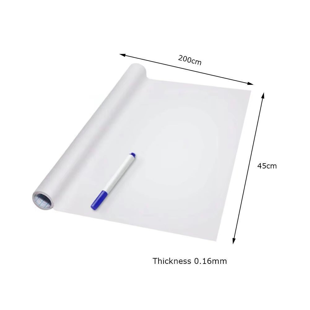 Erasable Whiteboard Blackboard Sticker PVC Teaching Wall Adhesive Blackboard Whiteboard Graffiti Education Whiteboard Sticker