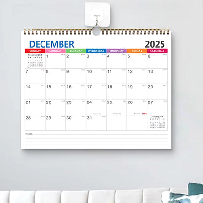 2025-2026 Calendar Wall Calendar Large Block 18 Month 2025 Calendar Annual Yearly Planner with Dates & Notes Jan 2025-Jun 2026