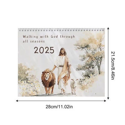 Bible Verse Calendar Decorative Bible Verse Wall Calendar Jesus Christ Calendar Wall Decorations Inspirational Calendar 2025