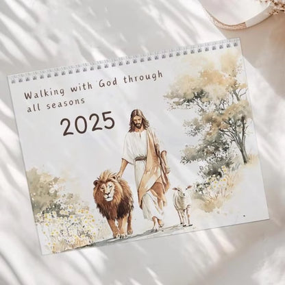 Bible Verse Calendar Decorative Bible Verse Wall Calendar Jesus Christ Calendar Wall Decorations Inspirational Calendar 2025