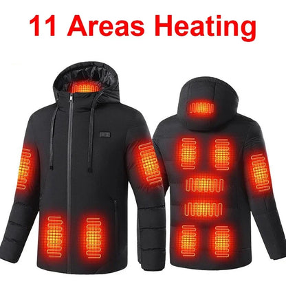 11 Areas Heated Jacket Vest Men Electric Heating Vest Usb Heated Jacket Heated Vest Women Heated Bodywarmer Heated down Jacket